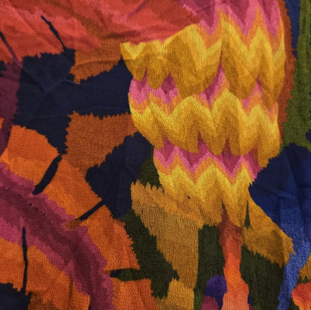 FARM Rio Rainbow Forest Long Sleeve Maxi Dress Sz S - Picture 7 of 13